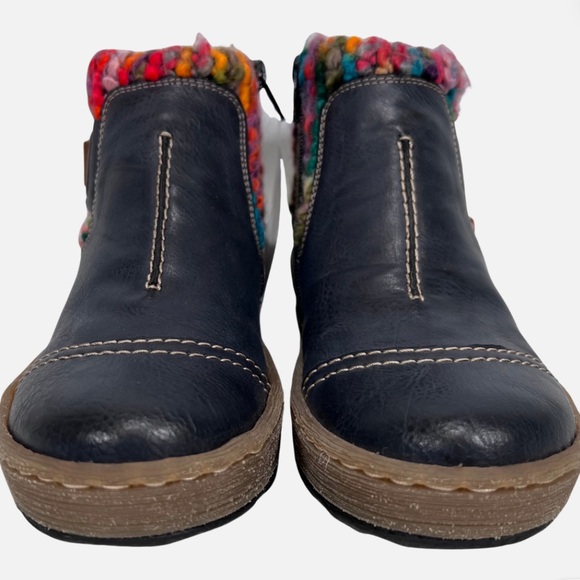 Rieker Felicitas Rainbow Leather Boots 39/8 - Picture 4 of 11
